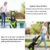 image2025New Pressure Power Washer 4500PSI with 4 Quick Connect NozzlesInlet Hose ampamp Filter Foam Cannon for CarsFencesDrivewaysPatiosHome CleaningGreen4300PSI