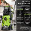 image:image2026Upgraded Pressure Washer 5000PSI with Adjustable Touch Screen 8 Level 34 Tall 4 Quick Connect NozzlesInlet HoseampFilteramp500mlFoam Cannon for CarsFencesDrivewaysHome CleaningRedYellow