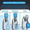 image:imageFOTING Sump Pump 1HP CleanDirty Submersible Water Pump4600GPH Utility Pump Thermoplastic Electric Portable Transfer Water Pump for Swimming Pool Pond Basement with 10ft Power CordAutoStainless Auto