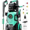 image:image2026Upgraded Pressure Washer 5000PSI with Adjustable Touch Screen 8 Level 34 Tall 4 Quick Connect NozzlesInlet HoseampFilteramp500mlFoam Cannon for CarsFencesDrivewaysHome CleaningRedGreen