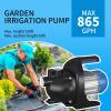 image:imageFOTING Shallow Well Pump Jet Pumps Garden Pump Water Transfer Draining Irrigation Pumps Water Booster Jet Pump Stainless Steel for Home Garden Lawn Farm 15HP wPressure Tank1HP 865GPH