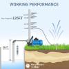 image:imageFOTING Shallow Well Pump Jet Pumps Garden Pump Water Transfer Draining Irrigation Pumps Water Booster Jet Pump Stainless Steel for Home Garden Lawn Farm 15HP wPressure Tank1HP 876GPH
