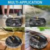 image:imageFOTING Pressure Washer Surface Cleaner Attachment 4000 PSI 30GPM Power Washer Accessory Rotary Brush with 2 Nozzles  14 QuickConnect for Driveway Outdoor Patio Housing Cleaning 1515 inch