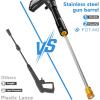 image:imageHigh Pressure Washer 4300PSI with 4 Quick Connect Nozzles Inlet Hose amp Filteramp Foam Cannon for CarsFencesDrivewaysHome Cleaning GreenBlue
