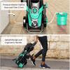 image:imagePower Pressure Washer with 4 Quick Connect Nozzles Inlet Hose amp FilterampFoam Cannon for CarsFencesDrivewaysHome CleaningBlue