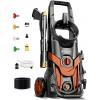 image:imageHigh Pressure Washer 4300PSI with 4 Quick Connect Nozzles Inlet Hose amp Filteramp Foam Cannon for CarsFencesDrivewaysHome Cleaning GreenRed