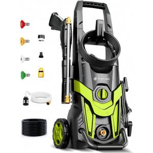 image:imageHigh Pressure Washer 4300PSI with 4 Quick Connect Nozzles Inlet Hose amp Filteramp Foam Cannon for CarsFencesDrivewaysHome Cleaning GreenGreen