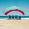image:imageShibumi Shade 30 Version  WindPowered Beach Tent Shade Canopy  Sets Up in 3 Mins  150 Sq Ft of Shade for up to 8 People  Includes Wind Assist  UPF 50 Sun ProtectionBerry  Mint