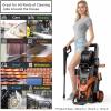 image:image2026NEW Pressure Power Washer 4500PSI with 4 Quick Connect Nozzles Inlet Hose amp Filter Foam Cannon for CarsFencesDrivewaysPatiosHome Cleaning RedRed