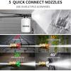 image:image2026new Pressure Washer 5000PSI with Adj8Level Touch Screen 34 Tall Power Washer 4 Quick Connect Nozzles Inlet HoseampFilteramp500mlFoam Cannon for CarsFencesDrivewaysYellowYellow