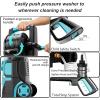 image:image2026new Pressure Washer 5000PSI with Adj8Level Touch Screen 34 Tall Power Washer 4 Quick Connect Nozzles Inlet HoseampFilteramp500mlFoam Cannon for CarsFencesDrivewaysYellowBlue
