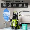 image:image2026new Pressure Washer 5000PSI with Adj8Level Touch Screen 34 Tall Power Washer 4 Quick Connect Nozzles Inlet HoseampFilteramp500mlFoam Cannon for CarsFencesDrivewaysYellowYellow