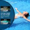 image:imageFOTING Sand Filter Pump for Above Ground Pool Pool Sand Filter with Timer 7Way MultiPort Valve Pool Pumps Above Ground 13inch 1HP 3800GPH12inch  12HP 3000GPH
