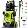 image:image2026new Pressure Washer 5000PSI with Adj8Level Touch Screen 34 Tall Power Washer 4 Quick Connect Nozzles Inlet HoseampFilteramp500mlFoam Cannon for CarsFencesDrivewaysYellowYellow