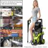 image:image2026NEW Pressure Power Washer 4500PSI with 4 Quick Connect Nozzles Inlet Hose amp Filter Foam Cannon for CarsFencesDrivewaysPatiosHome Cleaning GreenGreen
