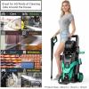 image:image2026NEW Pressure Power Washer 4500PSI with 4 Quick Connect Nozzles Inlet Hose amp Filter Foam Cannon for CarsFencesDrivewaysPatiosHome Cleaning GreenNavy Blue
