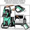 image:image2026NEW Pressure Power Washer 4500PSI with 4 Quick Connect Nozzles Inlet Hose amp Filter Foam Cannon for CarsFencesDrivewaysPatiosHome Cleaning GreenNavy Blue