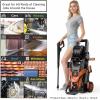 image:image2026NEW Pressure Power Washer 4500PSI with 4 Quick Connect Nozzles Inlet Hose amp Filter Foam Cannon for CarsFencesDrivewaysPatiosHome Cleaning GreenRed