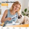 image:imageFOTING 5in1 Dog Grooming Vacuum 12000Pa Dog Clippers amp Shedding Brush Grooming Cleaning Tools Pet Grooming Vacuum 2 Suction Levels Shedding Pet Hair Home Cleaning WhiteWhite
