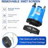 image:imageFOTING Sump Pump 14HP 1676GPH Portable Submersible Water Pump for CleanampDirty Water Removal Thermoplastic Electric Utility Pump with 10FT Cord for Pool Draining Hot Tub Garden Basement BlueBlue