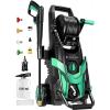 image:image2026NEW Pressure Power Washer 4500PSI with 4 Quick Connect Nozzles Inlet Hose amp Filter Foam Cannon for CarsFencesDrivewaysPatiosHome Cleaning GreenNavy Blue
