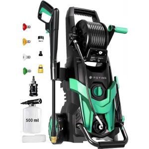 image:image2026NEW Pressure Power Washer 4500PSI with 4 Quick Connect Nozzles Inlet Hose amp Filter Foam Cannon for CarsFencesDrivewaysPatiosHome Cleaning GreenNavy Blue