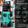 image:image2026Upgraded Pressure Washer 5000PSI with Adjustable Touch Screen 8 Level 34 Tall 4 Quick Connect NozzlesInlet HoseampFilteramp500mlFoam Cannon for CarsFencesDrivewaysHome CleaningBlueBlue
