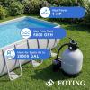 image:imageFOTING Sand Filter Pump for Above Ground Pool with 24H Timer Pool Pumps Above Ground with 7Way Valve Pool Sand Filter for Efficient Circulation amp Filtration 16in18in