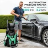 image:image4500 MAX PSI Pressure Washer 2026 NEW 4 Nozzles and FOAM Cannon Power Cleaner RedBlue