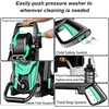 image:image4500 MAX PSI Pressure Washer 2026 NEW 4 Nozzles and FOAM Cannon Power Cleaner RedBlue