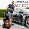 image:image4500 MAX PSI Pressure Washer 2026 NEW 4 Nozzles and FOAM Cannon Power Cleaner RedRed