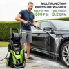 image:image4500 MAX PSI Pressure Washer 2026 NEW 4 Nozzles and FOAM Cannon Power Cleaner RedYellow