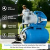 image:imageFOTING 16HP Shallow Well Pump with Pressure Tank 1700GPH Automatic Irrigation Water Booster Jet Pump Water Pumps Booster System 180FT for Home Garden Lawn Farm BlueBlue