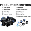 image:imageFOTING InAbove Ground Pool Pump 4500 GPH Self Primming Single Speed 1HP 115V 15inch Adapters