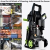 image:image2026NEW Pressure Power Washer 4500PSI with 4 Quick Connect Nozzles Inlet Hose amp Filter Foam Cannon for CarsFencesDrivewaysPatiosHome Cleaning Green