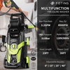 image:image2026NEW Pressure Power Washer 4500PSI with 4 Quick Connect Nozzles Inlet Hose amp Filter Foam Cannon for CarsFencesDrivewaysPatiosHome Cleaning Green