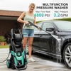 image:imageFOTING 2026new Pressure Power Washer 4800PSI with 4 Quick Connect NozzlesInlet Hose amp Filter Foam Cannon for CarsFencesDrivewaysPatiosHome BlueBlue