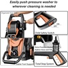 image:imageFOTING 2026new Pressure Power Washer 4800PSI with 4 Quick Connect NozzlesInlet Hose amp Filter Foam Cannon for CarsFencesDrivewaysPatiosHome BlueRed
