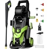image:image2026NEW Pressure Power Washer 4500PSI with 4 Quick Connect Nozzles Inlet Hose amp Filter Foam Cannon for CarsFencesDrivewaysPatiosHome Cleaning Green