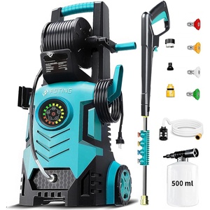 image:image2026Upgraded Pressure Washer 5000PSI with Adj8Level Touch Screen 34 Tall Power Washer 4 Quick Connect Nozzles Inlet HoseampFilteramp500mlFoam Cannon for CarsFencesDrivewaysHome Cleaning GreenGreen