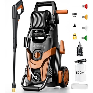 image:imageFOTING 2026new Pressure Power Washer 4800PSI with 4 Quick Connect NozzlesInlet Hose amp Filter Foam Cannon for CarsFencesDrivewaysPatiosHome BlueRed