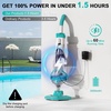 image:imageHandheld Hot Tub Spa Pool Vacuum 19 gallonsmin Cordless Rechargeable Pool Vacuum for Above Ground Pool 60 Mins Running Time Ideal for Leaves Cleaning Debris and Sand UnderwaterGreen