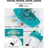 image:imagePool Vacuum for Above Ground Pool 185 GPM AllAngle Head amp LED Display 60 Mins Runtime Cordless Handheld Rechargeable Pool Cleaner for Inground Pools