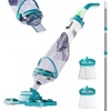 image:imagePool Vacuum for Above Ground Pool 185 GPM AllAngle Head amp LED Display 60 Mins Runtime Cordless Handheld Rechargeable Pool Cleaner for Inground Pools