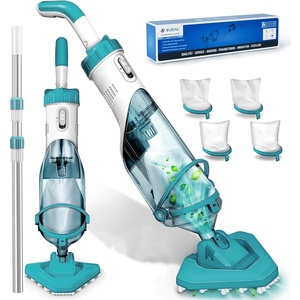 image:imageHandheld Hot Tub Spa Pool Vacuum 19 gallonsmin Cordless Rechargeable Pool Vacuum for Above Ground Pool 60 Mins Running Time Ideal for Leaves Cleaning Debris and Sand UnderwaterGreen
