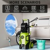 image:image2026New Pressure Power Washer 5000PSI with Adjustable Touch Screen 8 Level 34 Tall 4 Quick Connect NozzlesInlet HoseampFilteramp500mlFoam Cannon for CarsFencesDrivewaysHome Cleaning BlueYellow