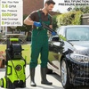 image:image2026New Pressure Power Washer 5000PSI with Adjustable Touch Screen 8 Level 34 Tall 4 Quick Connect NozzlesInlet HoseampFilteramp500mlFoam Cannon for CarsFencesDrivewaysHome Cleaning BlueYellow