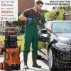 image:image2026New Pressure Power Washer 5000PSI with Adjustable Touch Screen 8 Level 34 Tall 4 Quick Connect NozzlesInlet HoseampFilteramp500mlFoam Cannon for CarsFencesDrivewaysHome Cleaning BlueRed