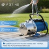 image:imageFOTING 16HP Portable Shallow Well Pump 1600GPH 115V Garden Pump Jet Pumps Stainless Steel Water Transfer Draining Irrigation Pumps Water Booster Jet Pump for Home Garden Lawn Farm BlueBlue