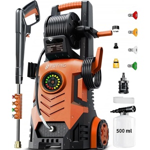 image:image2026New Pressure Power Washer 5000PSI with Adjustable Touch Screen 8 Level 34 Tall 4 Quick Connect NozzlesInlet HoseampFilteramp500mlFoam Cannon for CarsFencesDrivewaysHome Cleaning BlueRed